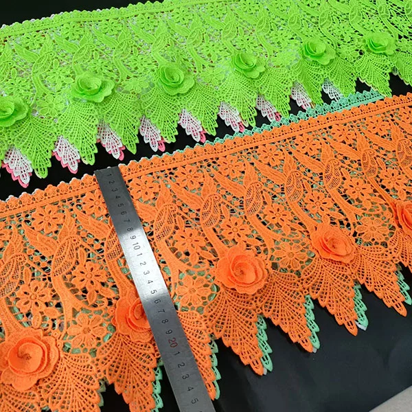 Ghipure din poliester dantelă solubilă în apă 3D din dantelă