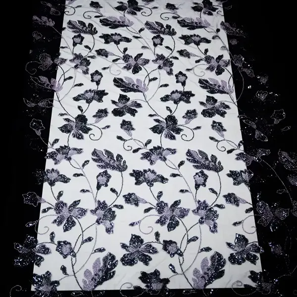3d Embroidery Flower Applique Beads And Sequins Embroidered Lace Fabric 3d Embroidery Flower Applique Beads And Sequins Embroidered Lace Fabric