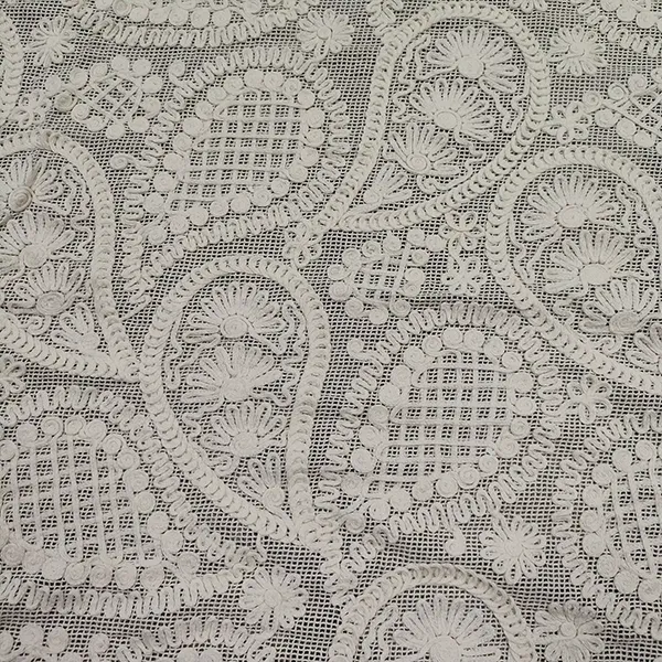 Vintage Multi Color Embroidery Mesh Lace Fabric For Dresses Vintage Multi Color Embroidery Mesh Lace Fabric For Dresses