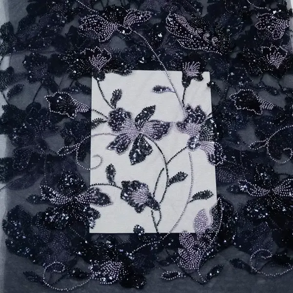 Wholesale Luxury Velvet Guipure Lace Middle East Velvet Lace Fabric Fashion High Quality Velvet Lace
