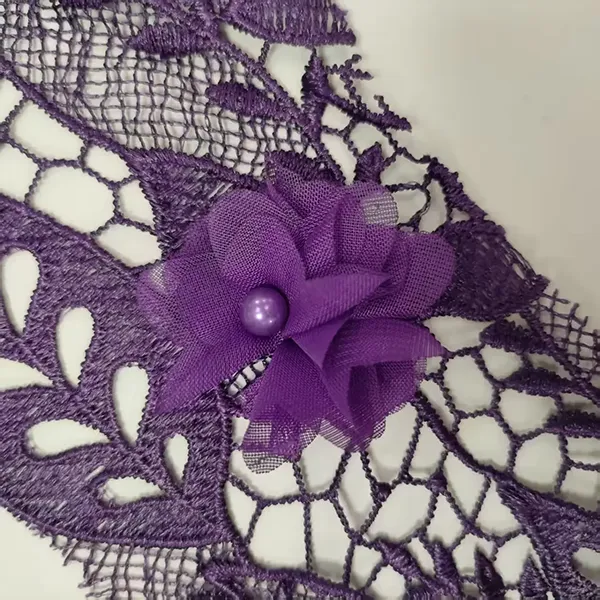 Wholesale Luxury Velvet Guipure Lace Middle East Velvet Lace Fabric Fashion High Quality Velvet Lace
