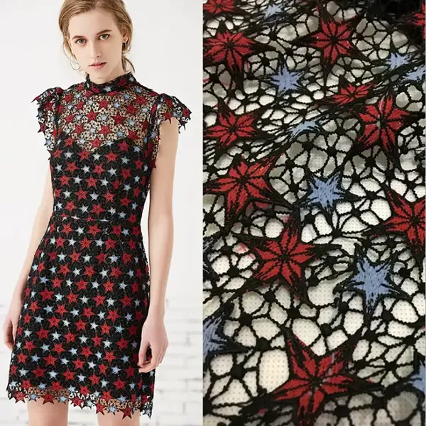 Wholesale Luxury Velvet Guipure Lace Middle East Velvet Lace Fabric Fashion High Quality Velvet Lace