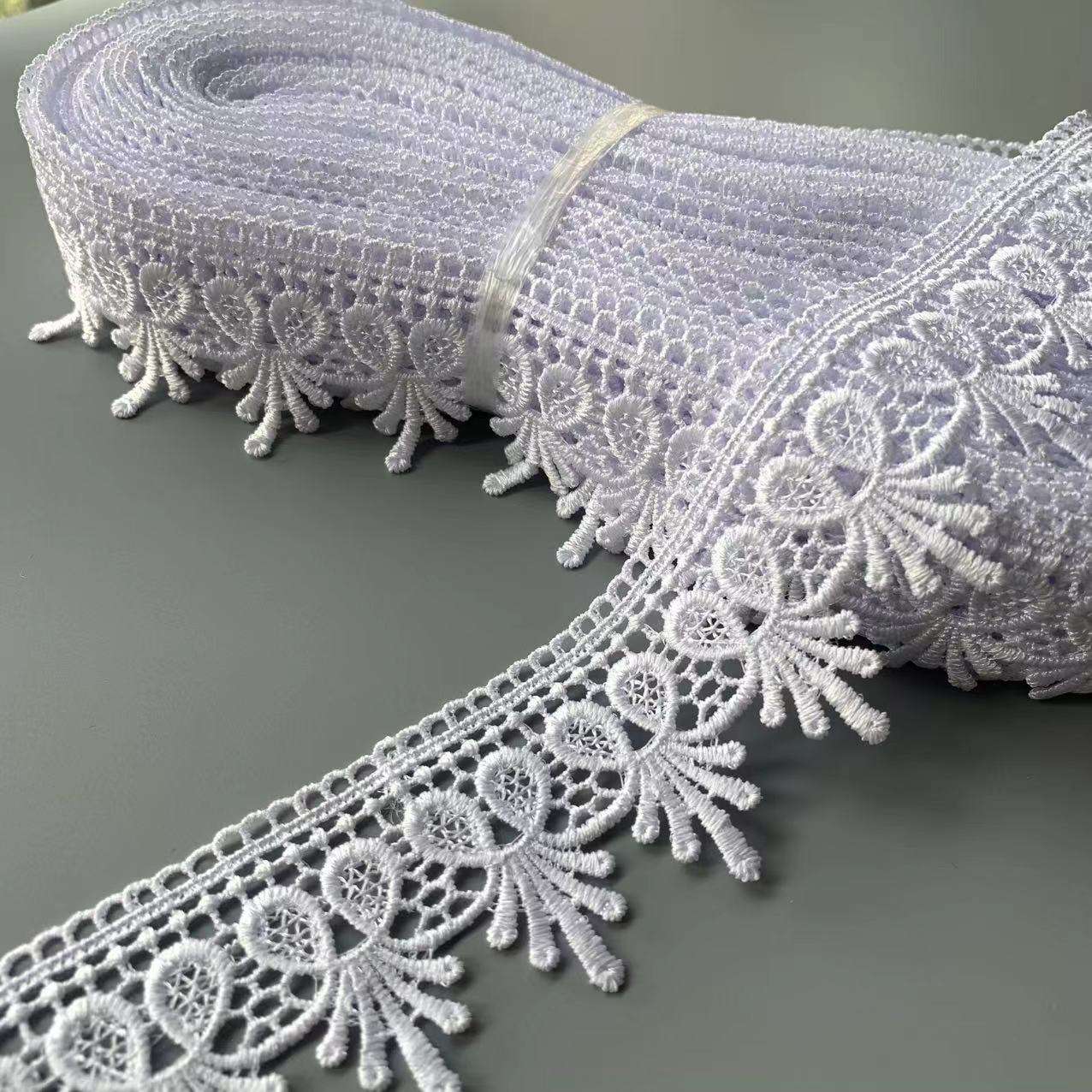 Dantelă personalizată din dantelă de poliester broderie cu dantelă multi -culoare din dantelă
