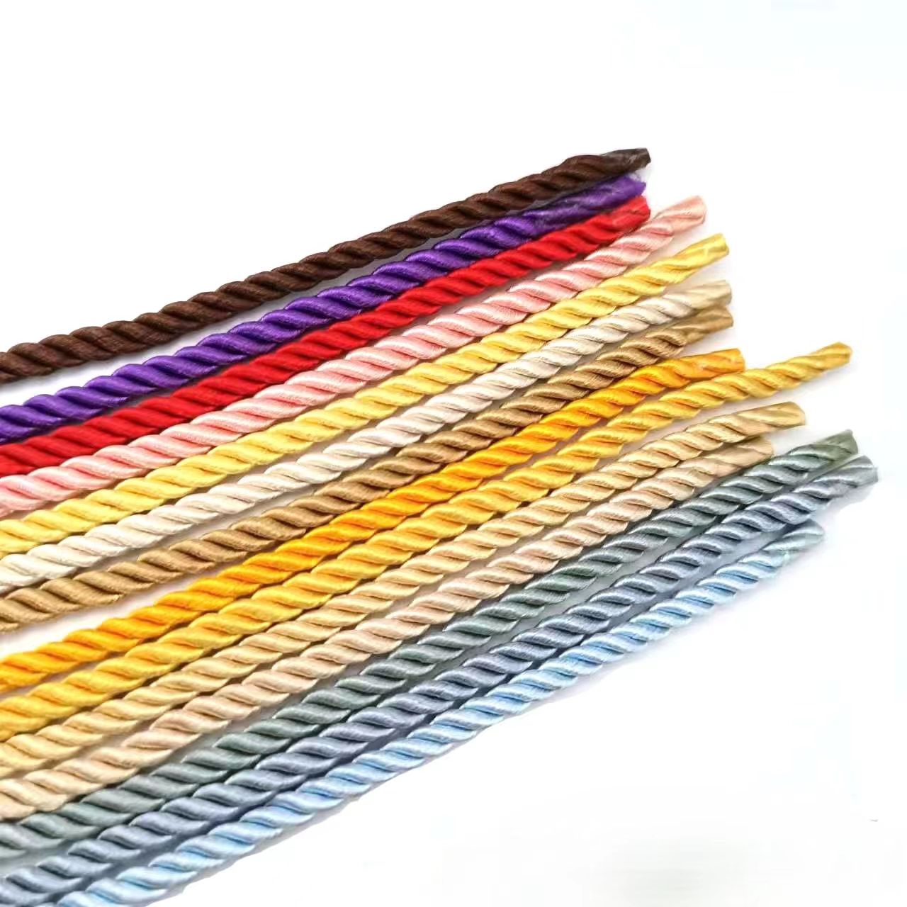 Culoare solidă 7mm șuvițe de mătase colorată de mătase Coarde de mătase