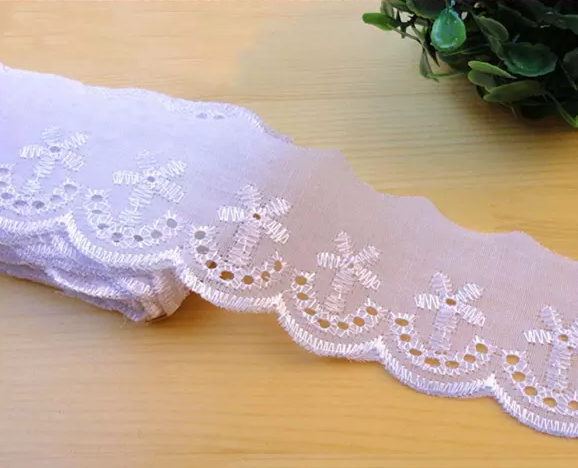 Fashion Cheap Polyester White Bridal TC Dantelă, garnituri colorate TC Dantelă