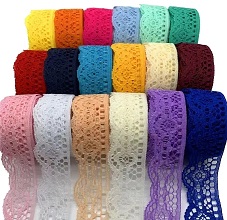 Dantelă din dantelă non -elastică sclipirea de aur metalic din aur metalic dantelă colorată