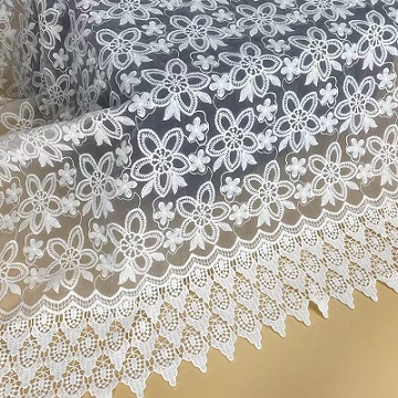 țesătură brodată tul țesătură dantelă elvețiană voal
