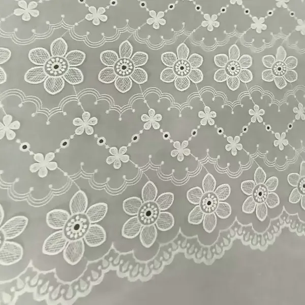 Țesătură de ochi de dantelă din dantelă de bumbac pentru rochie